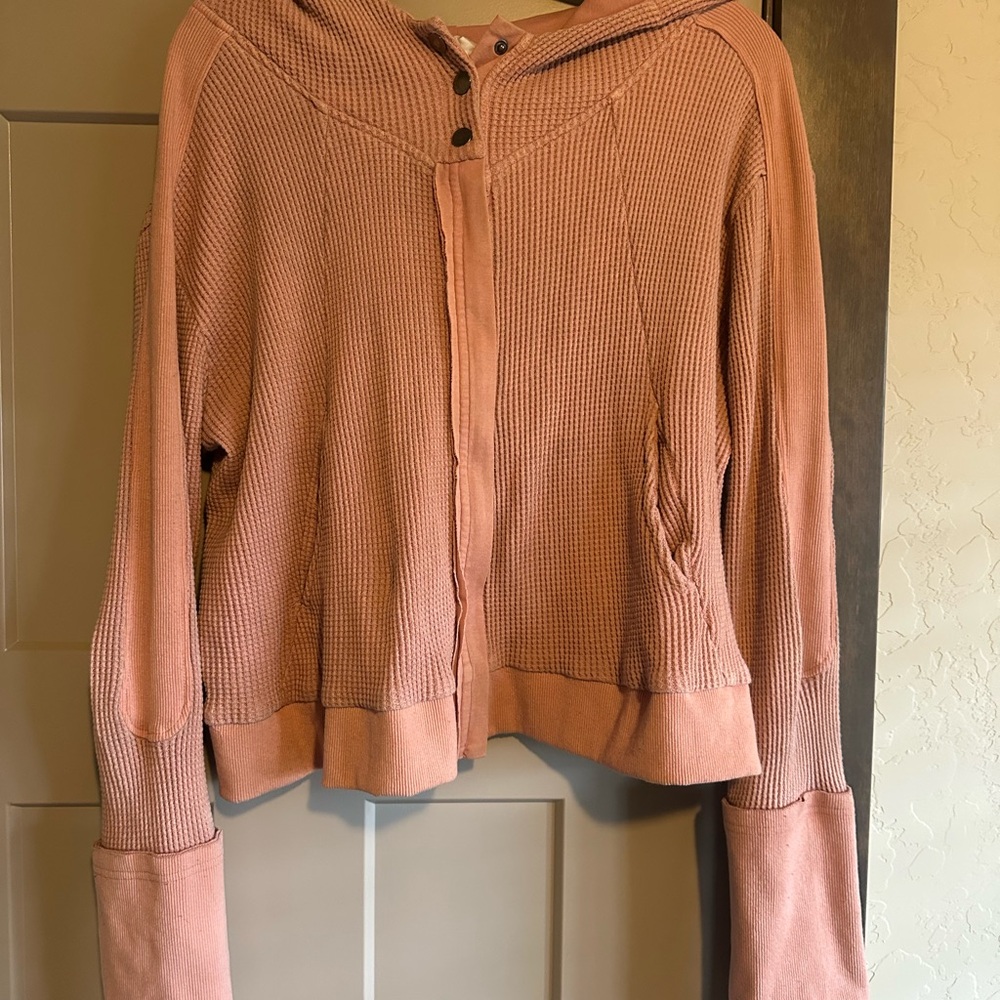 Oli & Hali Pink Hooded Cardigan